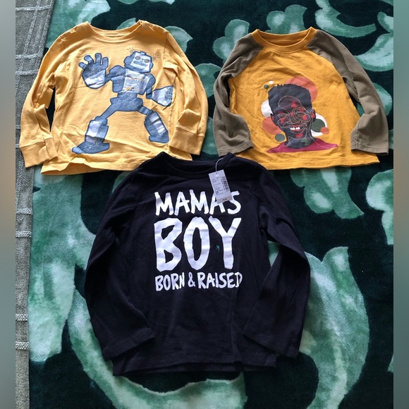 Bundle of toddler boys long sleeve shirts - Picture 1 of 9